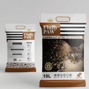Fluffy paw bentonite coffee Cat Litter 25L