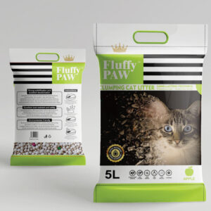 Fluffy paw bentonite Apple Cat Litter 5L