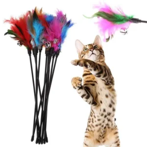 FEATHER STICK CAT TOY