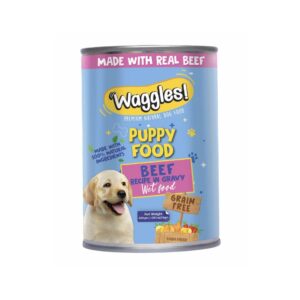 WAGGLES PUPPY FOOD BEEF GRAVY