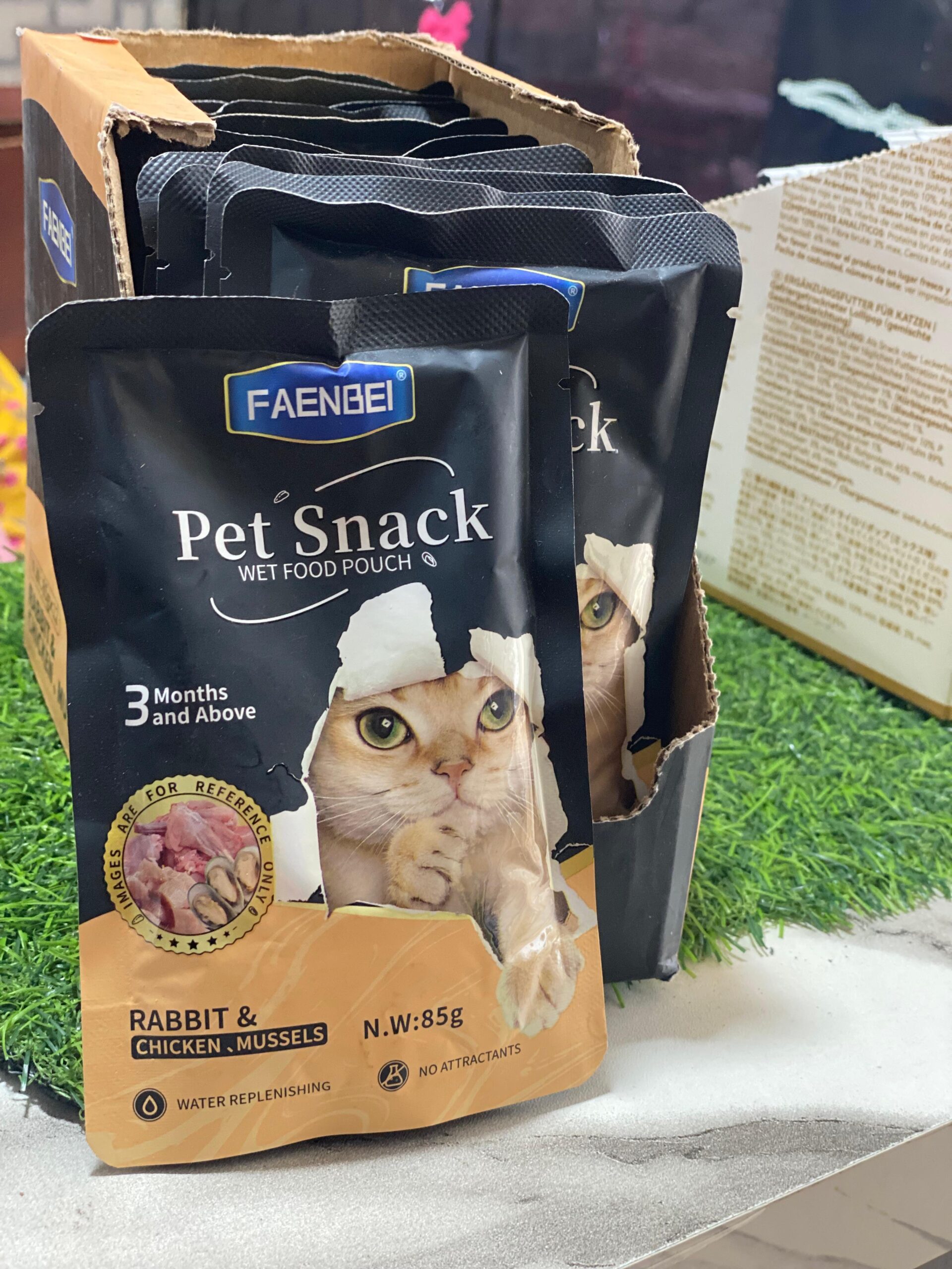 FAENBEI WET FOOD 85G RABBIT AND CHICKEN MUSSELS