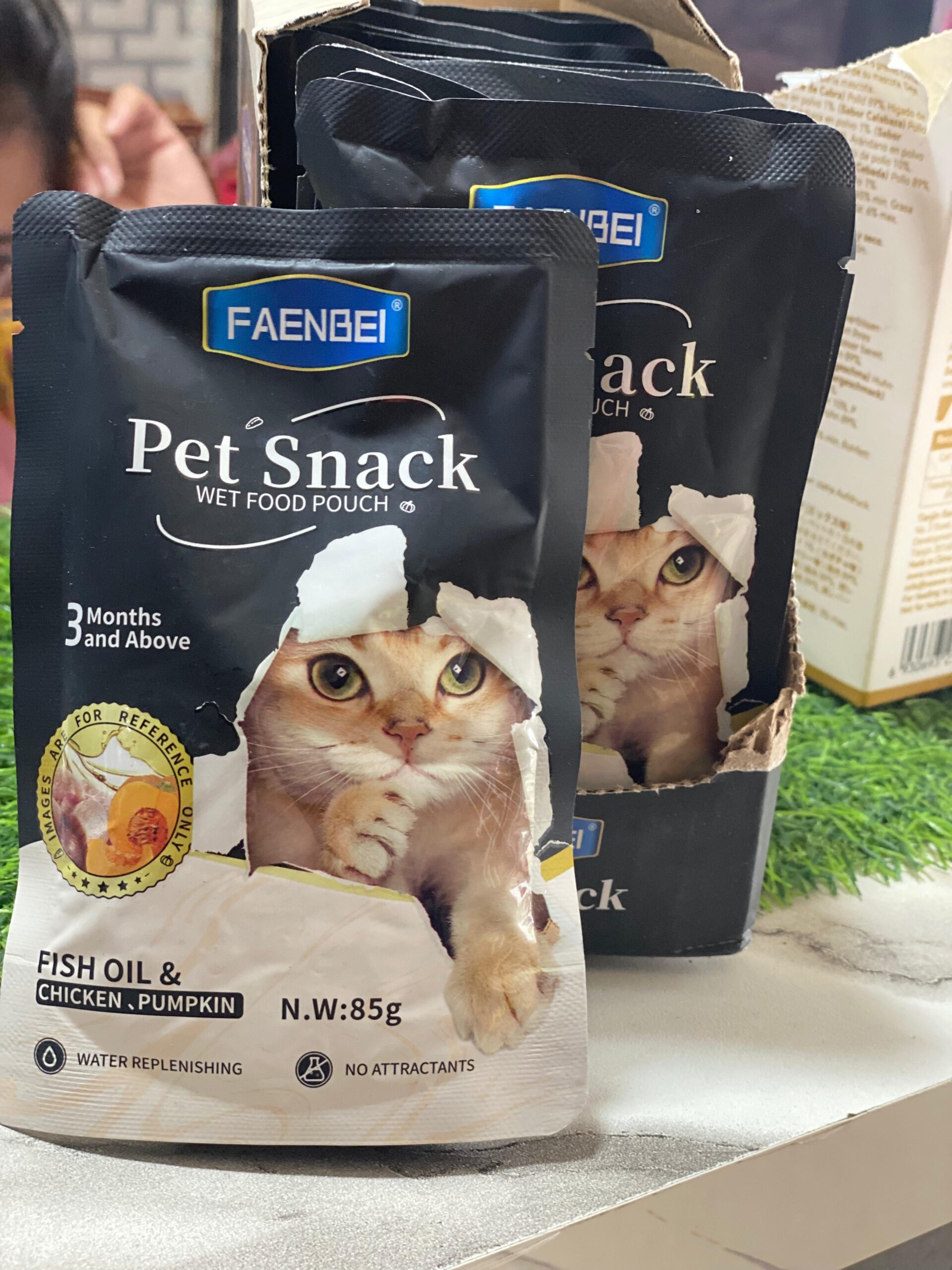 FAENBEI WET FOOD 85G FISH OIL AND CHICKEN PUMPKIN